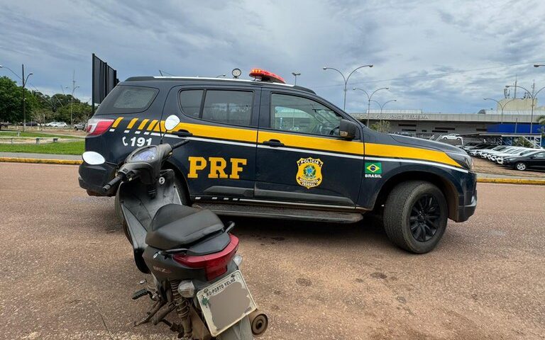 Em Porto Velho, PRF recupera motocicleta furtada Em Porto Velho, PRF recupera motocicleta furtada