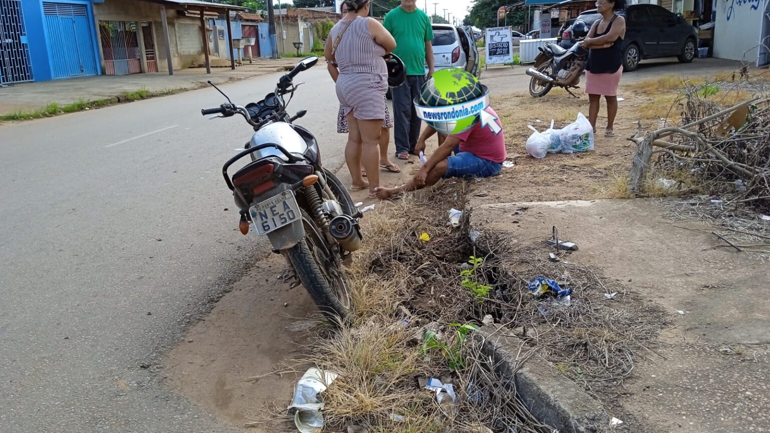 Celta avança preferencial e causa grave acidente com motociclista no Socialista