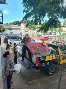 Começam a chegar no Prédio do Relógio as primeiras doações da campanha solidária SOS Rio Grande do Sul