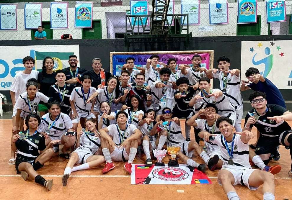 Time de futsal juvenil da escola Major Guapindaia vai representar Rondônia no JEBS