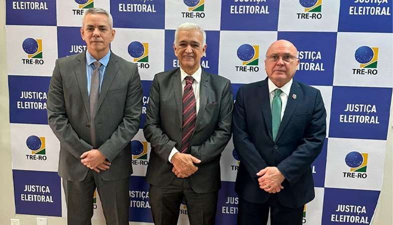 Procurador-Geral de Justiça e Corregedor do MPRO visitam TRE-RO para discutir eleições