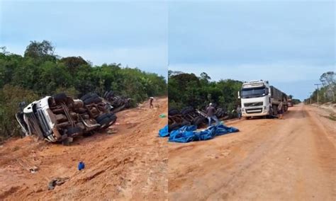 Acidente grave bloqueia rodovia BR-319 próximo a Humaitá (AM)