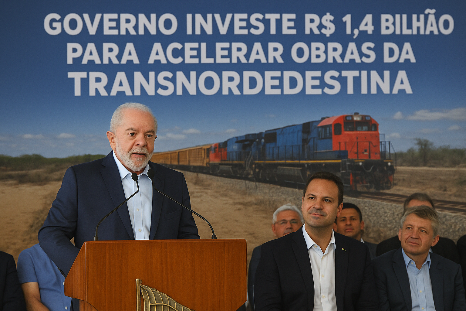 Governo investe R$ 1,4 bilhão para acelerar obras da Transnordestina até 2025 Governo investe R$ 1,4 bilhão para acelerar obras da Transnordestina até 2025