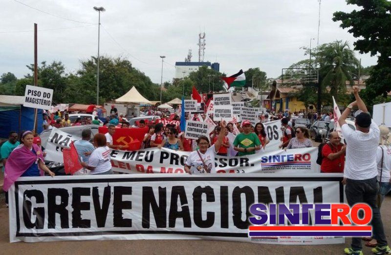 Greve da Educação em Rondônia recebe apoio da CNTE e destaca demandas dos profissionais