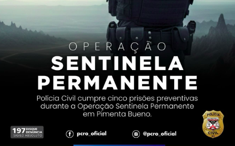 PC cumpre 05 prisões preventivas em Operação Sentinela Parmanente