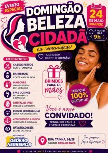 www.deixaeutefalar.com.br Gedeão Negreiros promove “Domingão da Beleza Cidadã” no Areia Branca