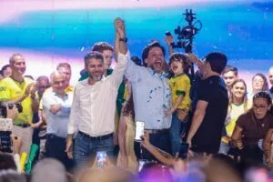 Marcos Rogério anuncia Rodrigo Camargo como pré-candidato a vice e recebe apoio oficial do prefeito de Porto Velho, Léo Moraes