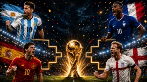 Copa do Mundo de 2026 chega às semifinais com quatro seleções vivas Copa do Mundo de 2026 chega às semifinais com quatro seleções vivas