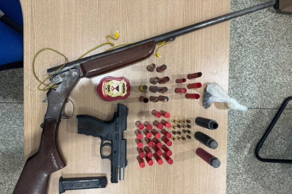Polícia Civil de Rondônia apreeende armas de fogo e munições em Nova Mamoré
