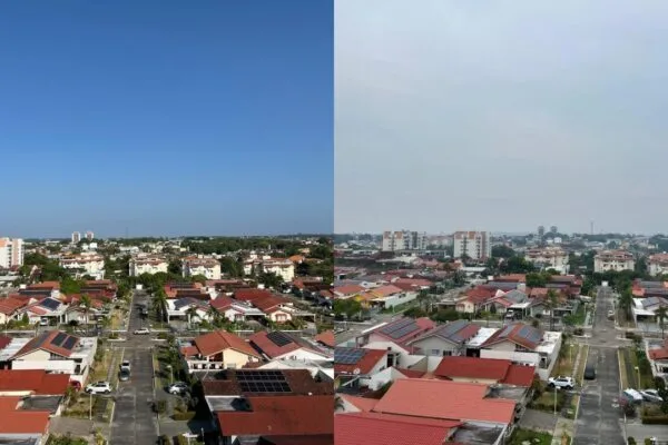 Manaus amanhece coberta de fumaça pela 3ª vez em dez dias