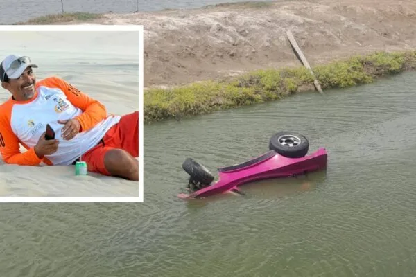 Motorista de buggy morre após veículo cair em canal no Ceará