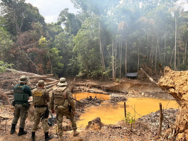 www.deixaeutefalar.com.br PF e Ibama combatem extração ilegal de minério em terra indígena