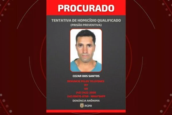 Homem é procurado por atacar irmãos com facão no Paraná Homem é procurado por atacar irmãos com facão no Paraná