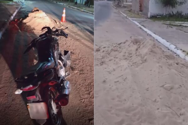 Motociclista morre após cair em areia de obra em Santa Inês