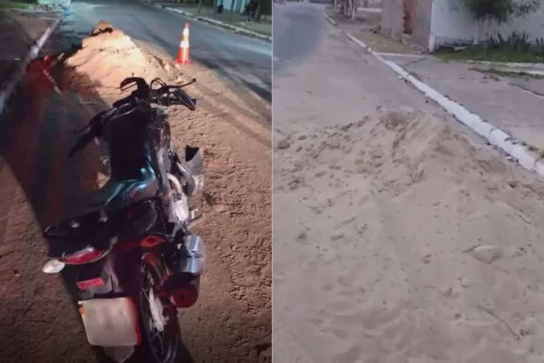 Motociclista morre após cair em areia de obra em Santa Inês Motociclista morre após cair em areia de obra em Santa Inês