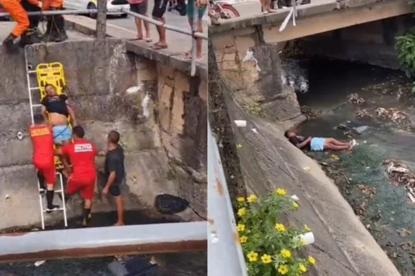 Homem de 35 anos cai em vala no bairro Cohab e é resgatado Homem de 35 anos cai em vala no bairro Cohab e é resgatado