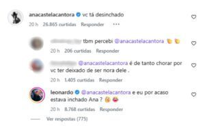 www.deixaeutefalar.com.br Ana Castela brinca com visual renovado de Leonardo nas redes