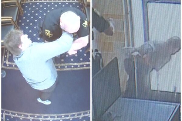 Homem rompe algemas, agride policiais e tenta escapar de tribunal nos Estados…