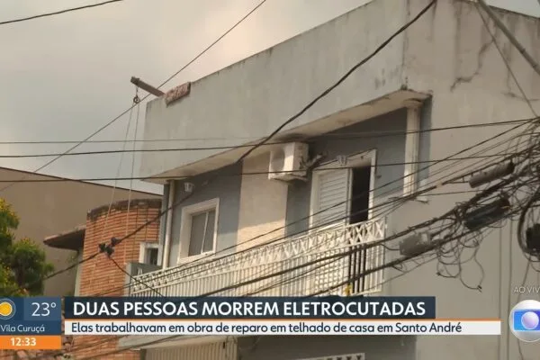 Dois homens morrem eletrocutados em obra na Rua Cuiabá, Santo André