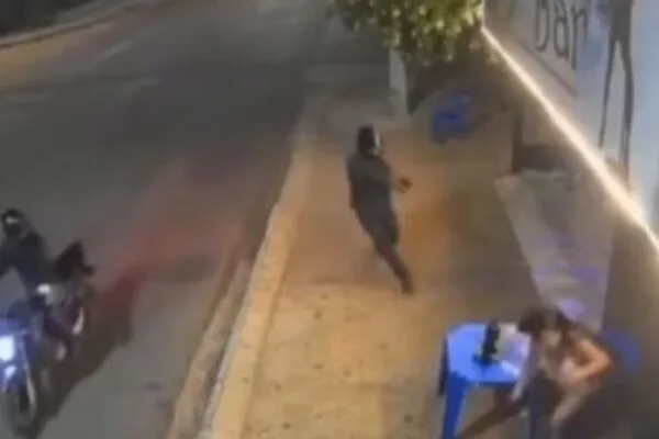 Dona de bar é baleada nas costas e pede socorro em vídeo no MT