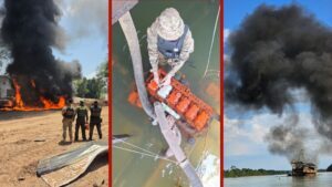 www.deixaeutefalar.com.br PF e Ibama destroem 16 balsas e barcos em terra indígena no MT
