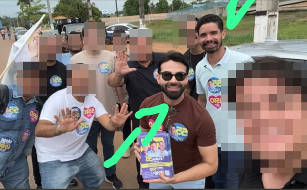 Servidores comissionados da Câmara aparecem em ato de campanha em Porto Velho