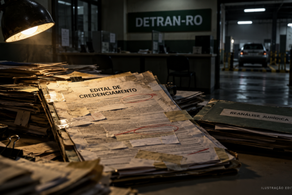 CREDENCIAMENTO NO ESCURO: Detran-RO dispensa nova análise da Procuradoria, publica edital com texto copiado de outro certame e deixa o risco com as empresas
