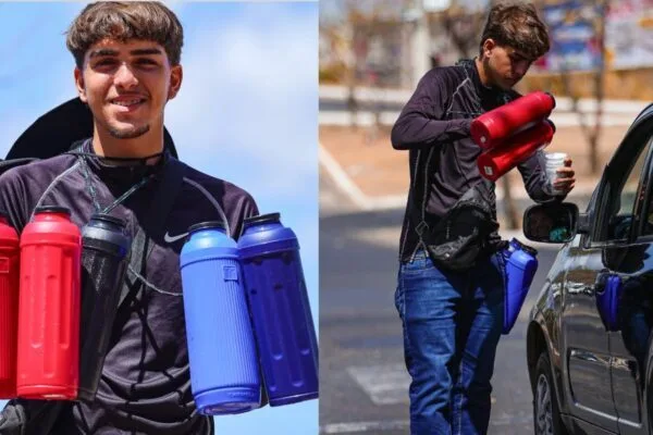 Jovem de 15 anos vende café em semáforos para ter casa própria Jovem de 15 anos vende café em semáforos para ter casa própria