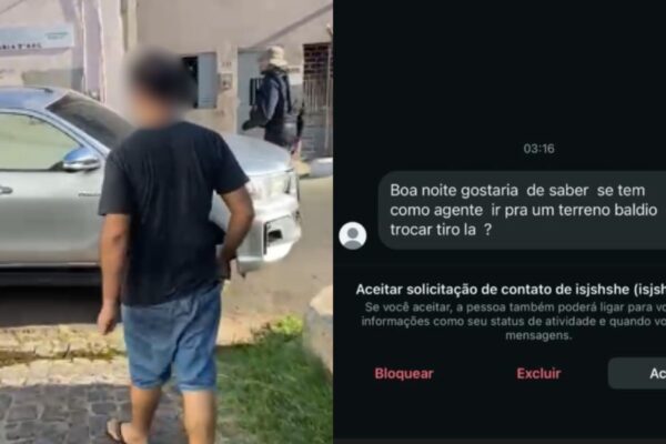 Homem ameaça policiais pelo Instagram e é identificado no Piauí