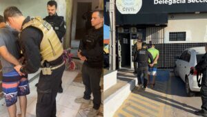 Drone filma suspeito escondendo drogas e 4 são presos no PI