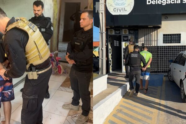 Drone filma suspeito escondendo drogas e 4 são presos no PI