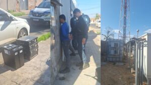 Homem é preso suspeito de furtar baterias de torre de telefonia em Teresina