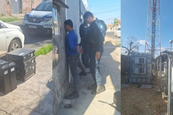Homem é preso suspeito de furtar baterias de torre de telefonia em Teresina