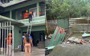 Escada desaba e fere duas crianças em Balneário Camboriú