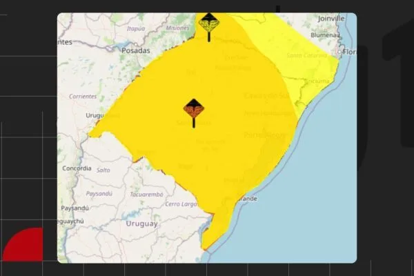 Todo o RS em alerta para temporais com granizo nesta quinta