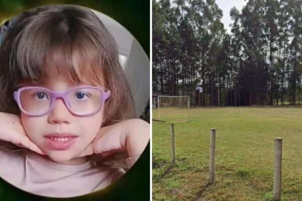 Trave de futebol cai sobre menina de 3 anos e a mata no Paraná