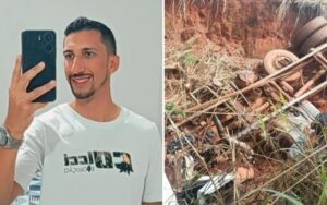 www.deixaeutefalar.com.br Empresário morre após caminhão capotar em Buriti Alegre (GO)