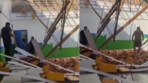 Teto de escola desaba em Morros e deixa dois feridos no MA