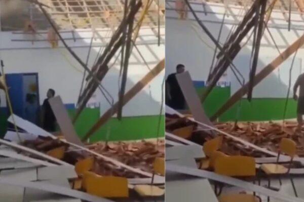 Teto de escola desaba em Morros e deixa dois feridos no MA