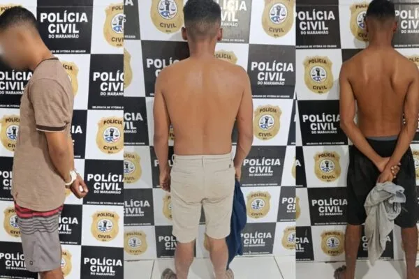 Três presos e dois adolescentes apreendidos em Vitória do Mearim