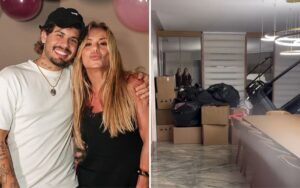 Poliana Rocha encontra pertences de Zé Felipe em casa ao voltar de viagem