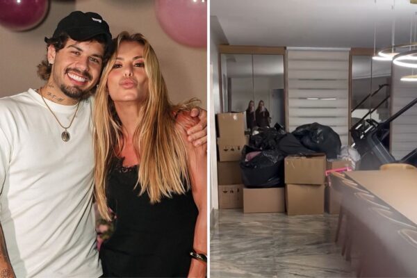 Poliana Rocha encontra pertences de Zé Felipe em casa ao voltar de viagem Poliana Rocha encontra pertences de Zé Felipe em casa ao voltar de viagem