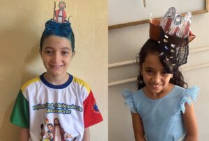 Crianças recriam histórias bíblicas em penteados em Campo Grande