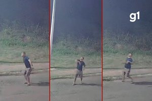 Homem é preso após atacar câmera de segurança em Cuiabá