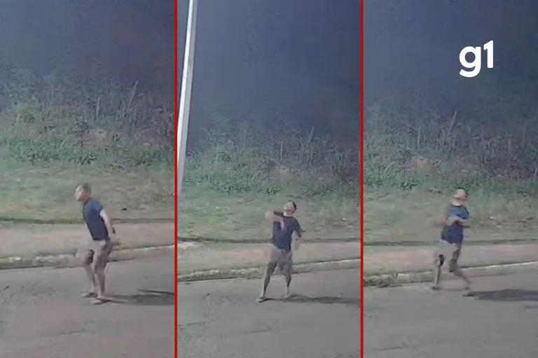 Homem é preso após atacar câmera de segurança em Cuiabá